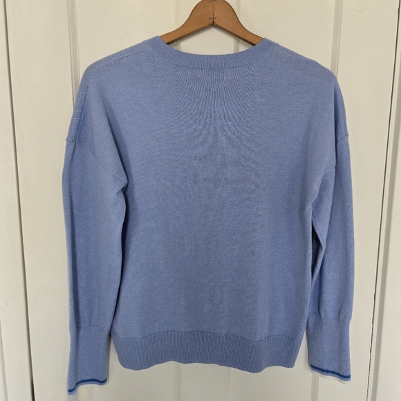 Vineyard Vines Flag Whale‎ Crewneck Sweater American Preppy Nautical Cozy Size M - Picture 7 of 9